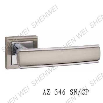 AZ11-346 SN/CP Zinc Alloy Rosette Door Handle