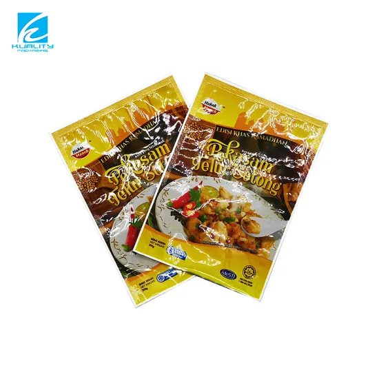 Customized 3 Side Seal Aluminum Foil Packaging Bag for Fried Flour