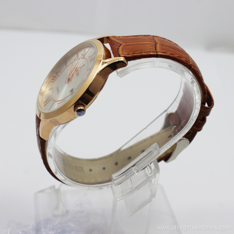 Women Leather Quartz Watch