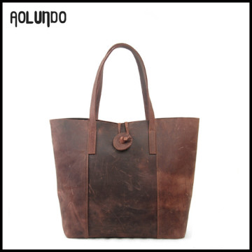 wholesale trendy ladies tote leather bag