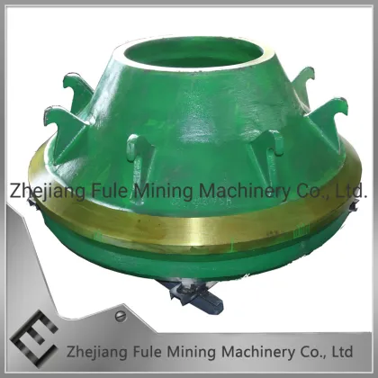 Trio TC51 mantle and concave for crushing aggregate