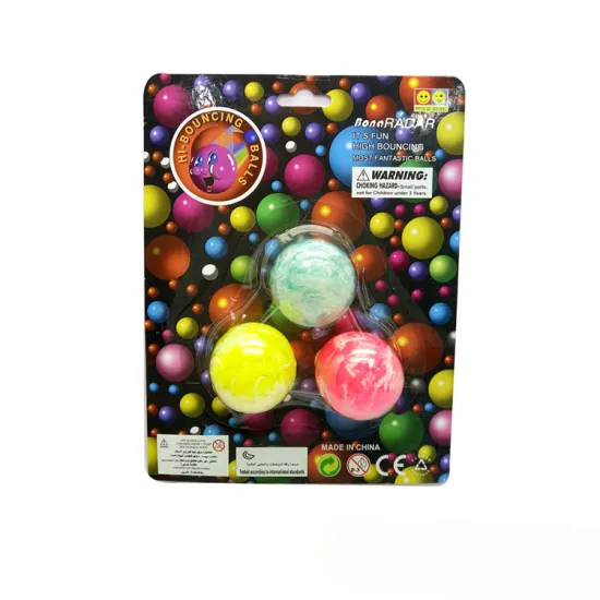 Camouflage Bouncy Ball Set: 3PCS Boules Bocce Colorful Toy Set for $1