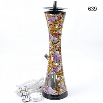 wholesale Factory direct   led plastic clear  clearance portable hookah shisha