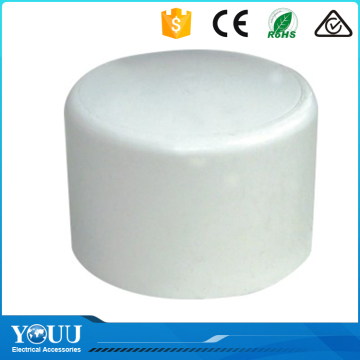 YOUU China Factory Direct Sale 1/2'' PVC End Cap For Plastic Pipe With Smooth Surface