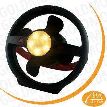 Topkwaliteit 18650 Li-Battery 10 LED Tent Light Fan met haak, campingventilator met licht, noodlicht