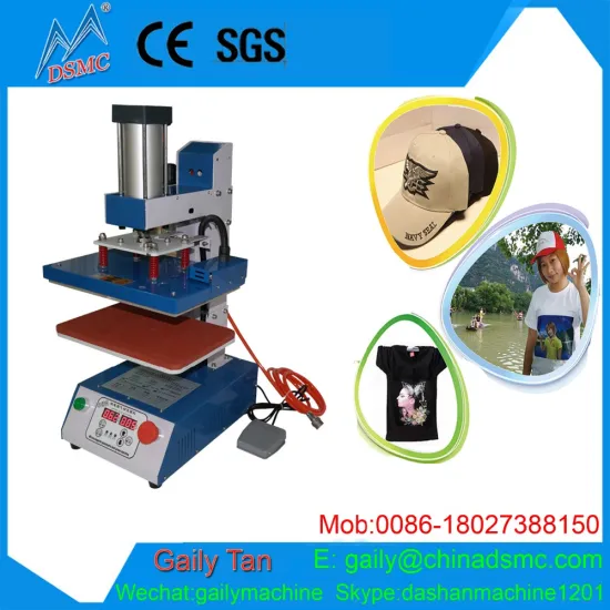 small logo label hot pressing machine pneumatic