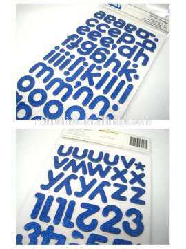 American Crafts , Crate Paper , On Trend Collection , Glitter Thickers , Glitter Chipboard Alphabet Stickers