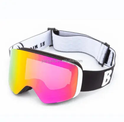 Customized Sports Snow Glasses: Snowboard Goggles with Elastic Straps and Ski Goggles