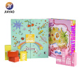 Caixa de presente de papel com vários compartimentos e caixas internas