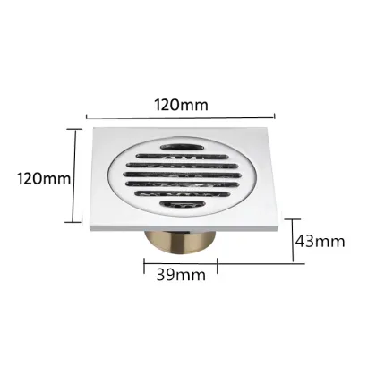 Stainless Steel Odor-Proof Floor Drain for Bathroom Tile Insert Cover