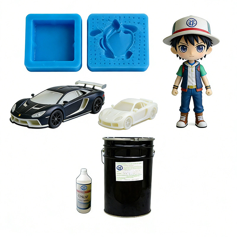 Condensation curing silicone mold rubber