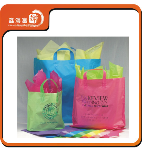 Customized high quality plastic plastic shopping bag wholesale fashion pvc shopping bag