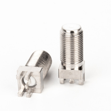 Factory Direct Straight Female Coaxial RF Adapter PCB F Connector
