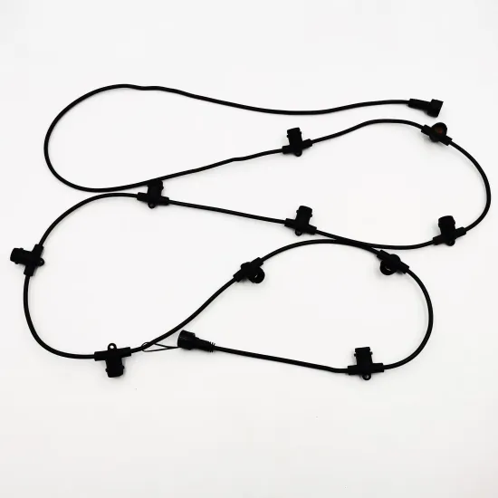 Customizable Vertical STP-1 IP65 Connectable PVC E12 Vintage Patio String Light