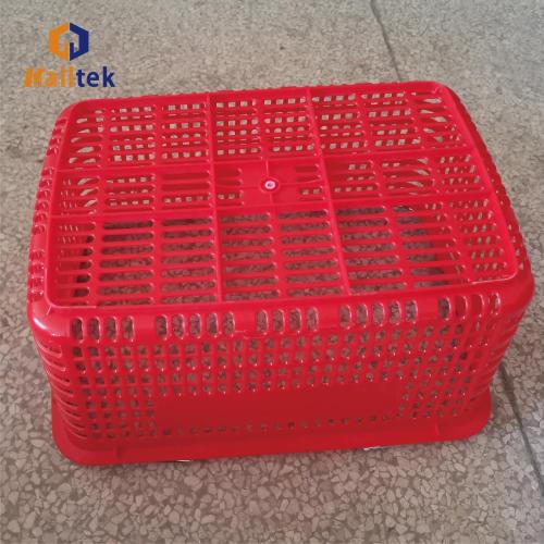 Two Handle Shopping Basket Environmentally blue metal Double handle shopping basket Supplier