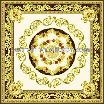 600X600 Carpet tile, yellow squar decoration retified porcelain floor tiles