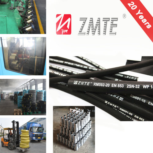 SAE 100r2at Braided Rubber Hose with High Pressure