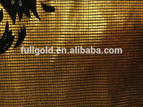 Fashion Designs Polyester With Flocking And Foil Dot Flocking Fdy Fabric