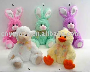XCY1962 Plush Rabbit Toys , Plush Lamb Toys , Plush Duck Toys