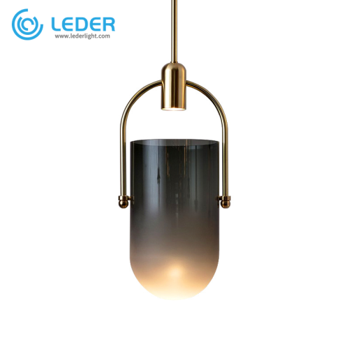 LEDER Industrial Drop Glass Pendent Lights