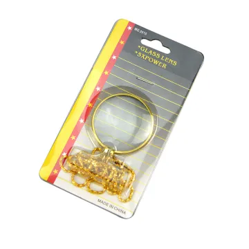 5X Round Pendant Magnifying Glass Necklace
