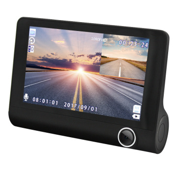 4K Auto Dashcam with 4.0 Inch Screen and 3 Lens 1080p Car Black Box