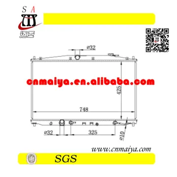 hot aluminum radiator for car
