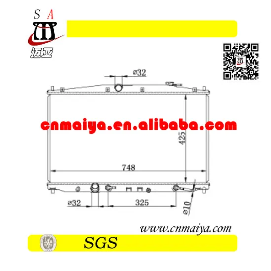 hot aluminum radiator for car