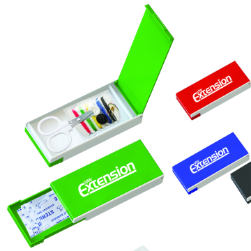 Compact Travel Sewing Kit with Pill Box - Perfect for On-the-Go Needs