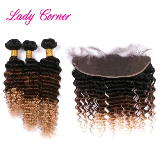 1B/4/27 deep wave Peruvian hair extension