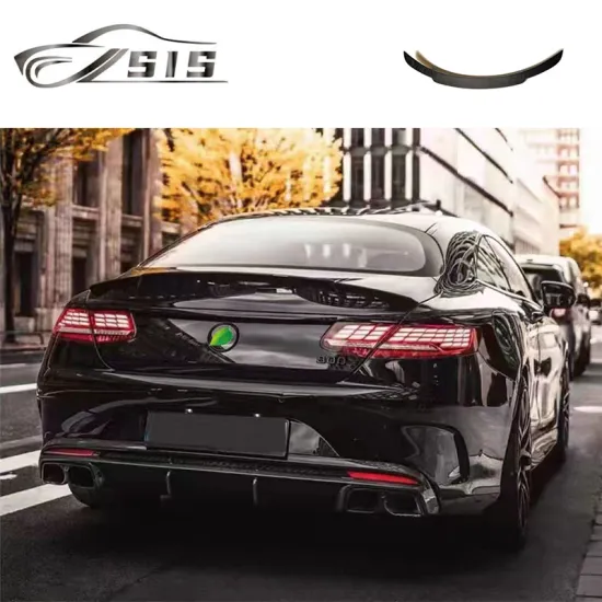 S-Class C217 Coupe Carbon Fiber Rear Spoiler for C217 S63 (2016-2020)