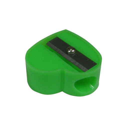 heart shape plastic pencil sharpener