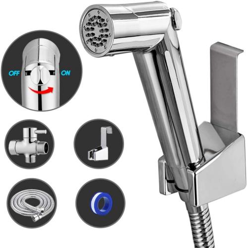 2020 Amazon Bestsell Stainless Steel 304 Bidet Sprayer for Toilet with T-valve