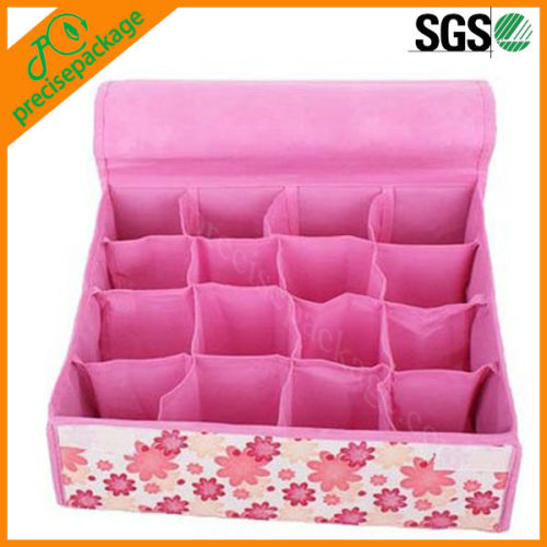 Eco friendly socks and underware non- woven storage box with lips(PRS-811)