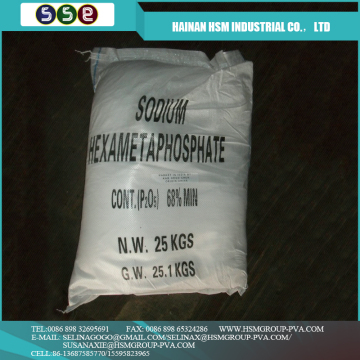 China Goods Wholesale sodium hexameta phosphate 68%