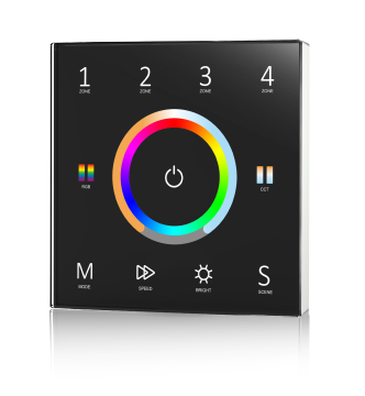 Skydance T15 KNX 4 ZONE RF RF Wall-Mounted LED Remote Control DMX Controller