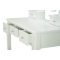 Makeup Table LED Lights White Fineboard Mirrored Dressing Table Supplier