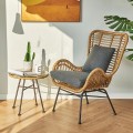 Table et chaises scandinaves de loisir et chaises