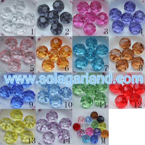 4-20 MM Acrylkristall Facettierte Diamantperlen Transparente Kristallperlen Schmuckfunde