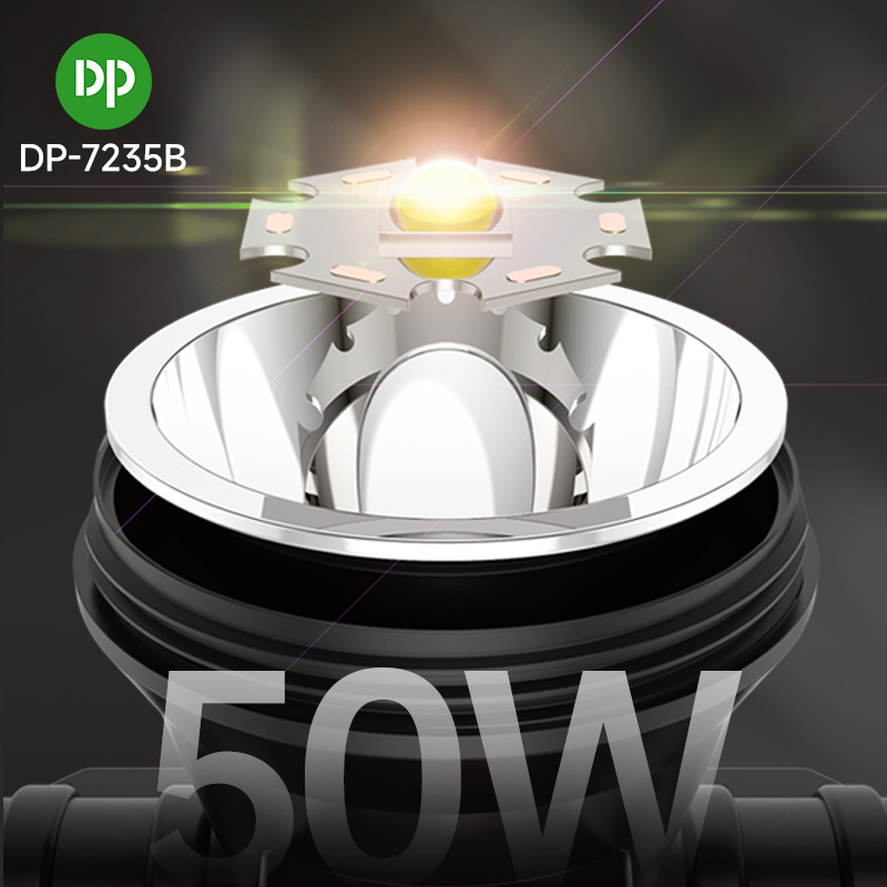 DP Headlamp Rechargeable Li-ion Battery 50W LED