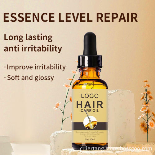 Custom Organic Ginger Hair Growth Oil with Polygonum Multiflorum: OEM Solutions for Enhanced Hair Health