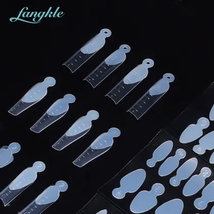 Wholesale Reusable Dual Form Tips Nail Art Silicone Mat Pad for Nail Extension