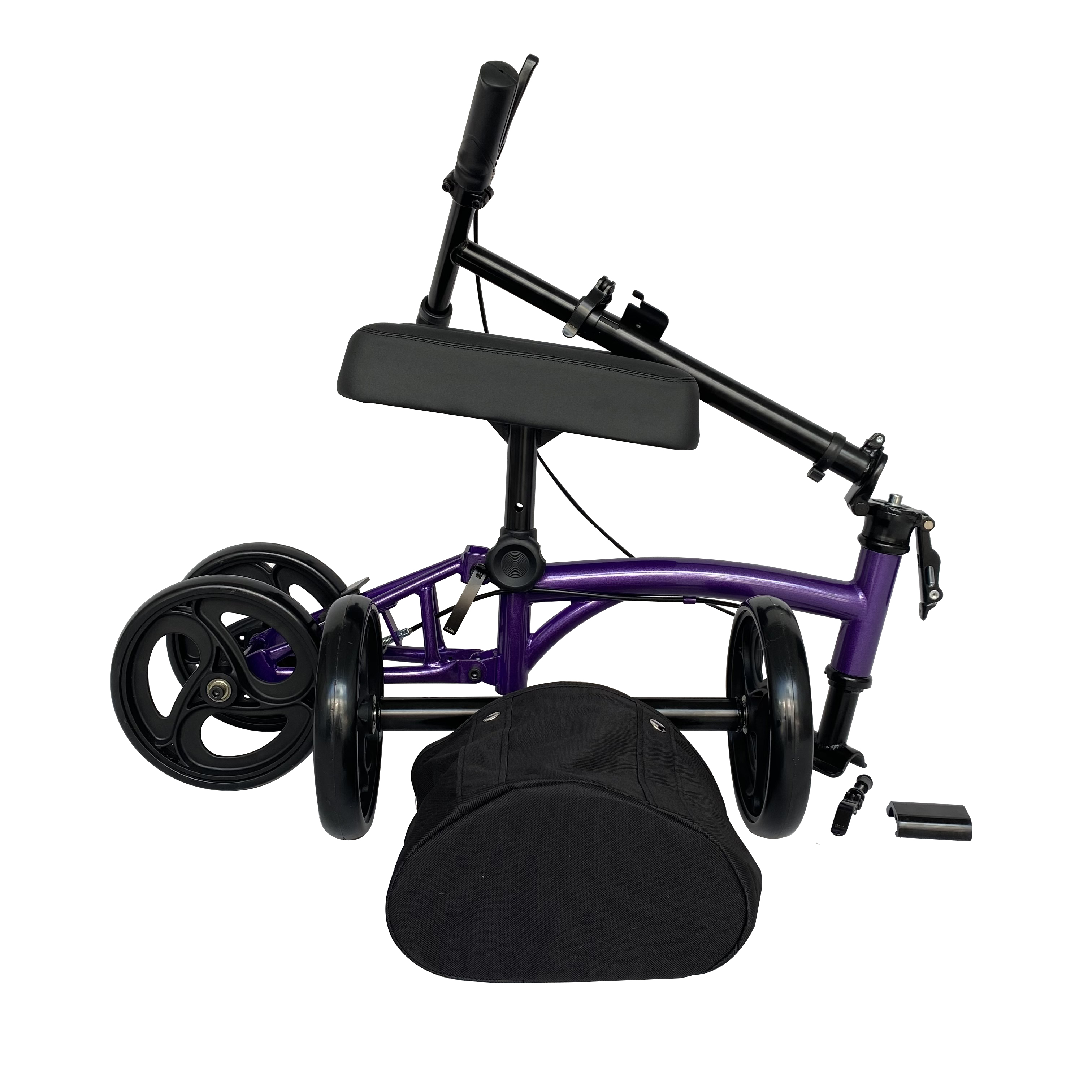 Lightweight Convenient Steel knee scooter walker rollator for rehabilitation equipment