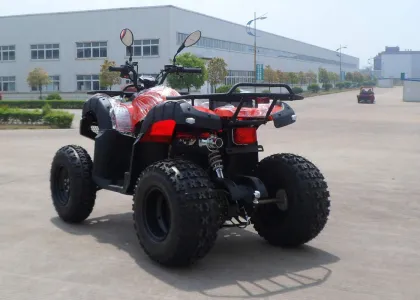 Red Eec Racing 200cc Atv On Mountain Road , One Seat Street Quad Bike