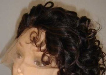 Afro curl front lace wig, lace wigs