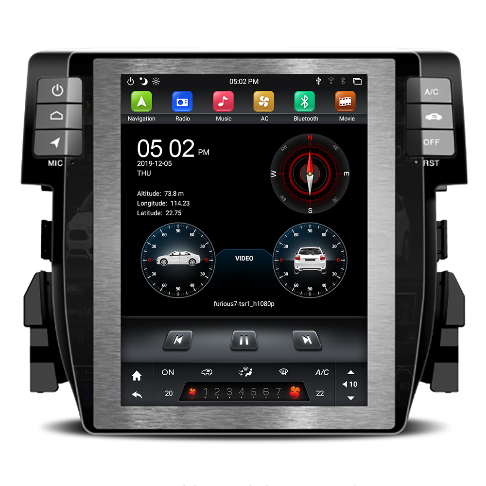 Tesla Car Radio For Honda Civic