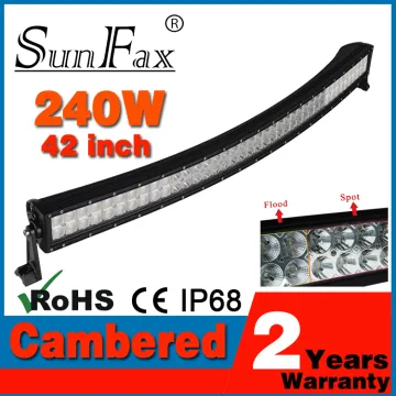 New Arrival C REE 42inch 240W Curve Led Light Bar 4x4 Truck Driving Light Off road arch bent LED Work Light Bar JEEP SUV ATV