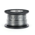 Black PVC coated wire rope reel