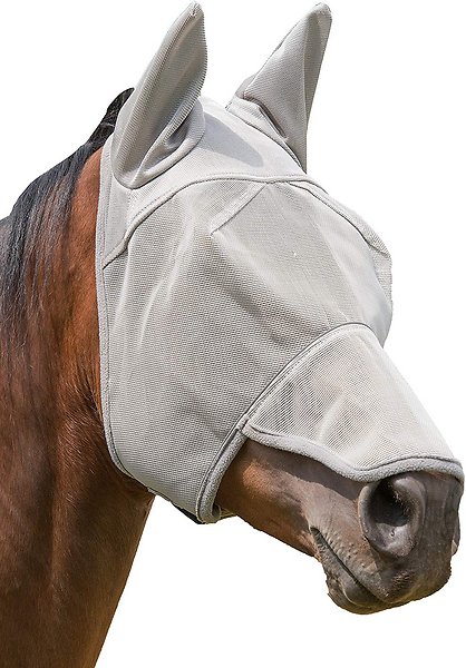 Masque à cheval de nez et de couverture d'oreille en cuir tisser