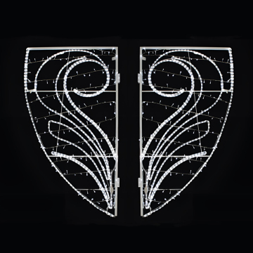 Custom LED Road Light Pole Decorations for Festival and Street Beautification